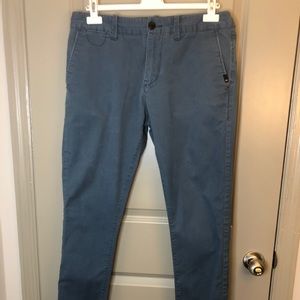 Quicksilver Slim Blue Chino, size 33